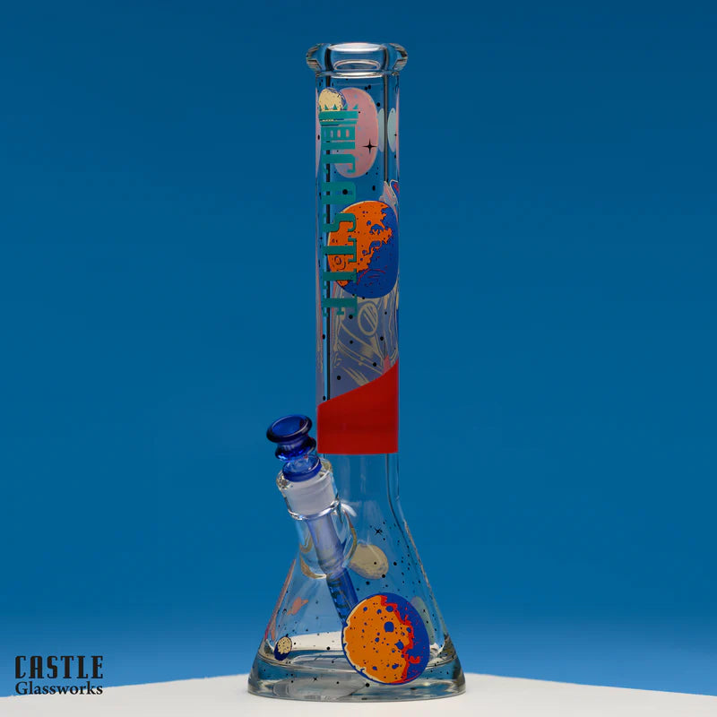 SC Castle Glassworks Space Case 16 inch Beaker Bong