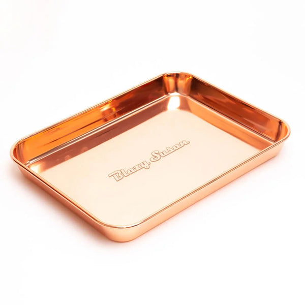 O Blazy Susan | Pink stainless steel tolling tray