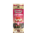 King Palm | 2 Mini Hand-Rolled with flavor tips Box of 20 Leaf Wrap Cannatron Strawberry Shortcake