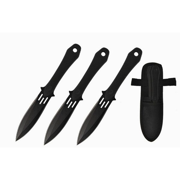 O 7.5″overall throwing knife, 2.5mm thickness, 3 pcs. set [T002393-3]