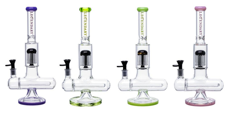 SC 13" Legendary Inline With Tree Perc Glass Bong