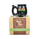 420 Mug - Black Mug with Rasta Colors Mug Pipe Roast and Toast Gifts