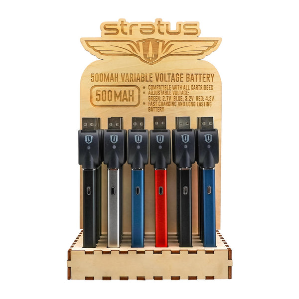 O Stratus | 500Mah vape battery W/USB Charger Display of 24