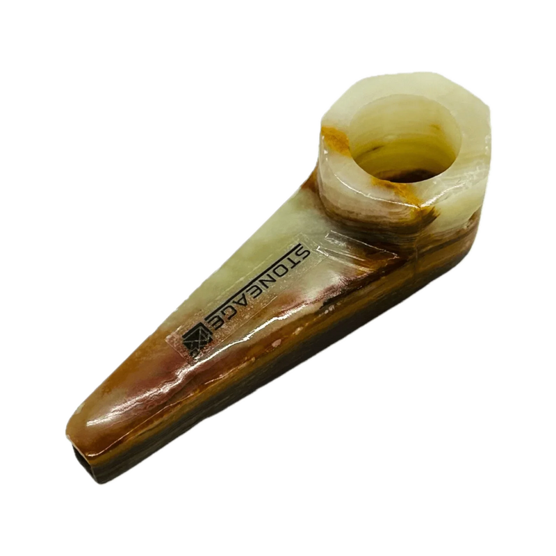 O StoneAge | 3" Handmade Mini Tobacco Smoking Pipes, Includes Display Box - Pack of 8