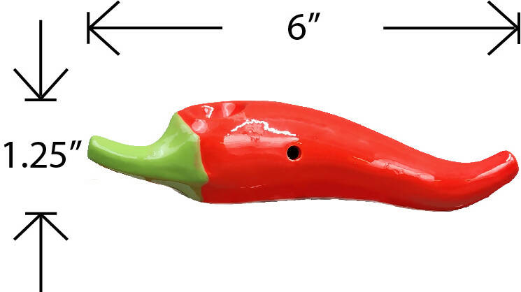 O mini chili pepper pipe - red