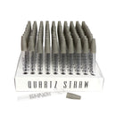 White Rhino Quartz Glass Straws