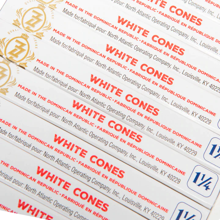 O Pre-Rolled Cones - Zig-Zag White 1 1/4 Papers Box of 24