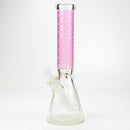 WENEED®-14" Vector Grid Beaker 7mm Glass Bong WENEED® Pink