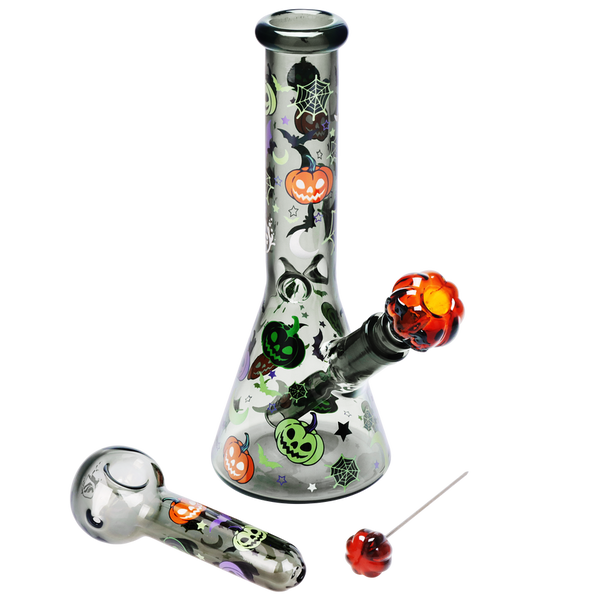 SC Pulsar 10" Halloween Party Bong and Pipe combo set