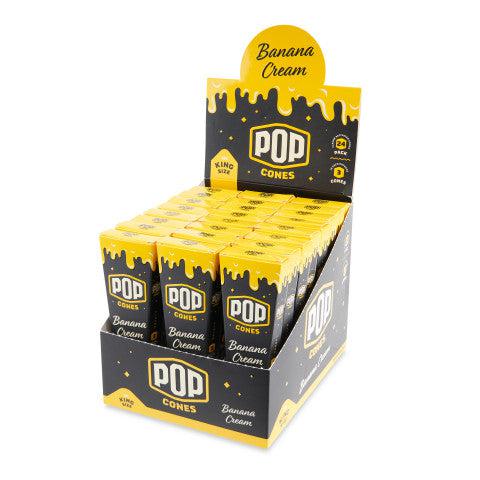 O Pop Cones | King Size 3pk Pre-Rolled Cones with Flavor Tip 24ct Display