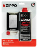 Zippo 24651 All In One Gift Set Kit Insert · Wick · Flint · Fluid ONE