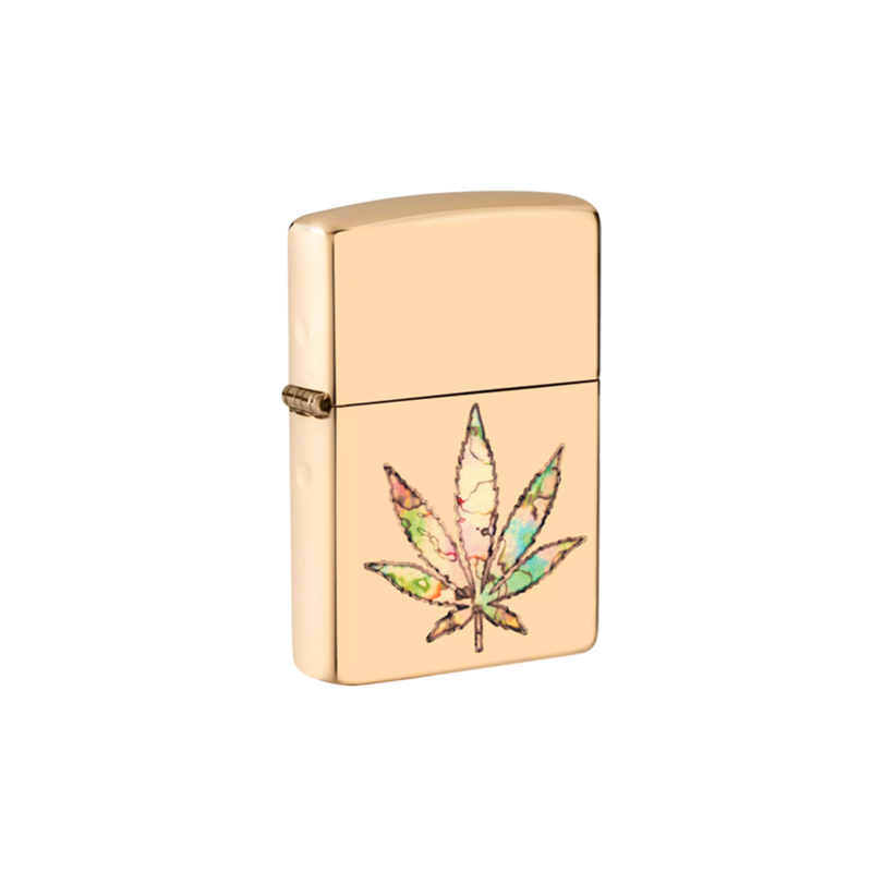 O Zippo 49240 Pot Leaf Fusion Design