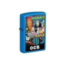 Zippo 48628-110389 OCB Reg Sky Blue Matte Rolling Tray Cafe Culture Zippo Lighter ONE