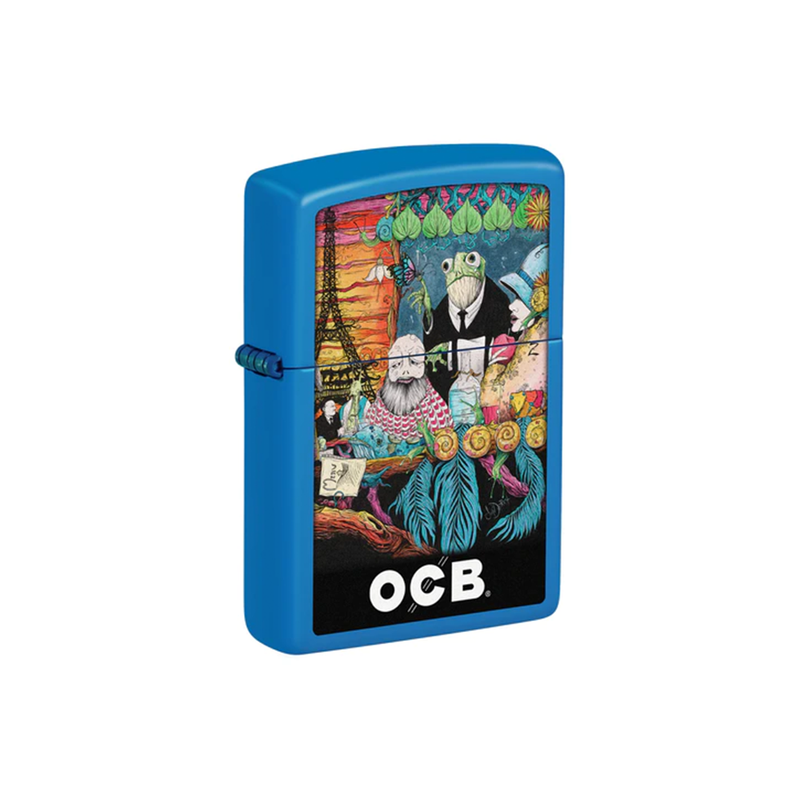 O Zippo 48628-110389 OCB Reg Sky Blue Matte Cafe Culture