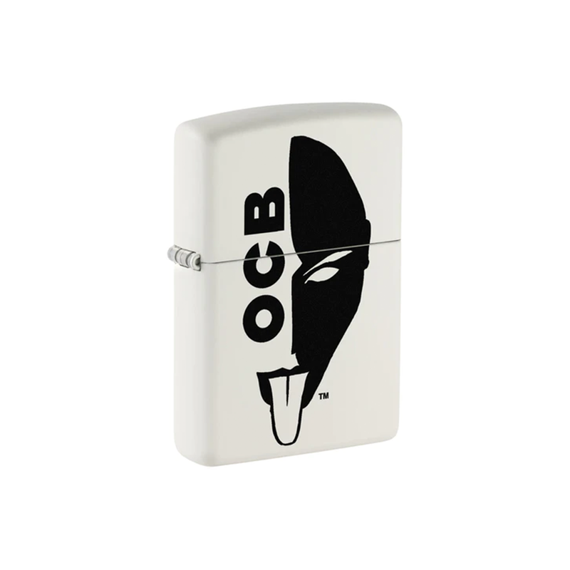 O Zippo 214-109225 OCB Reg White Matte Half Face