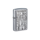 Zippo 49298 Saloon Skull Emblem Design Zippo Lighter ONE