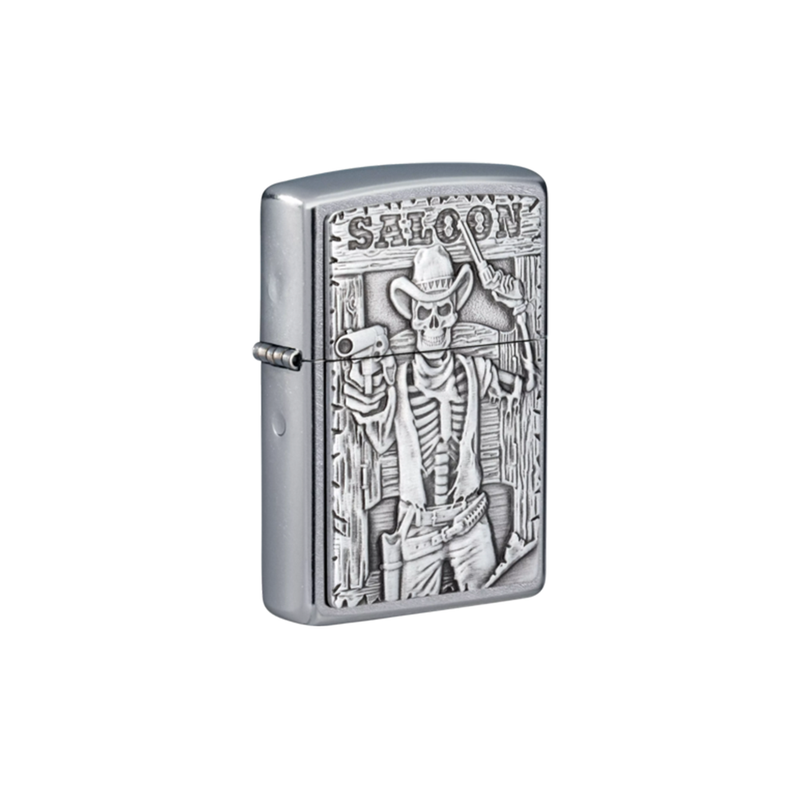 O Zippo 49298 Saloon Skull Emblem Design