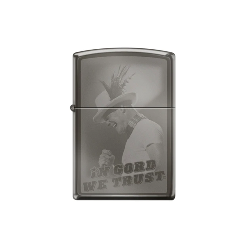 O Zippo 150-106137 In Gord We Trust Black Ice