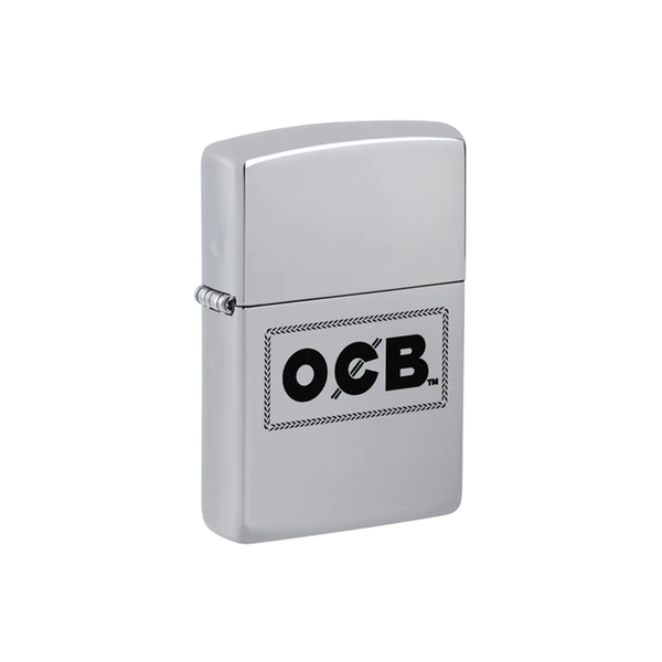 O Zippo 250-109227 OCB Reg High Polish Chrome Cross Stitch