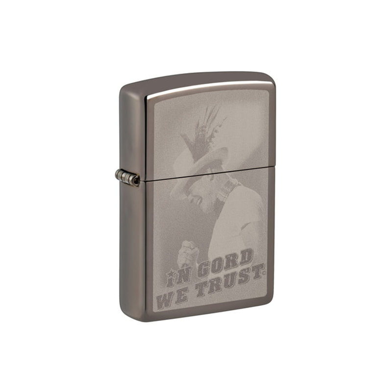 O Zippo 150-106137 In Gord We Trust Black Ice