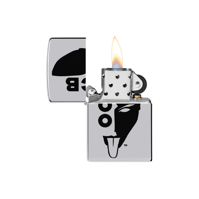 O Zippo 250-109226 OCB Reg High Polish Chrome Half Face