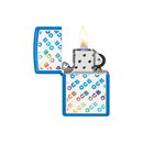 Zippo 48628-110382 OCB Reg Sky Blue Matte Rolling Tray Rainbow Zippo Lighter ONE