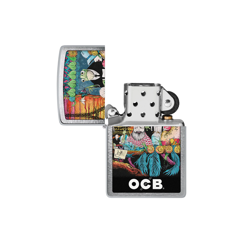 O Zippo 200-110386 OCB Reg Chrome Cafe Culture