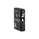 Zippo 48908 Black Matte Laser 360 Design Zippo Lighter ONE