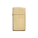 Zippo 1652B Slim® Brass Venetian® Zippo Lighter ONE