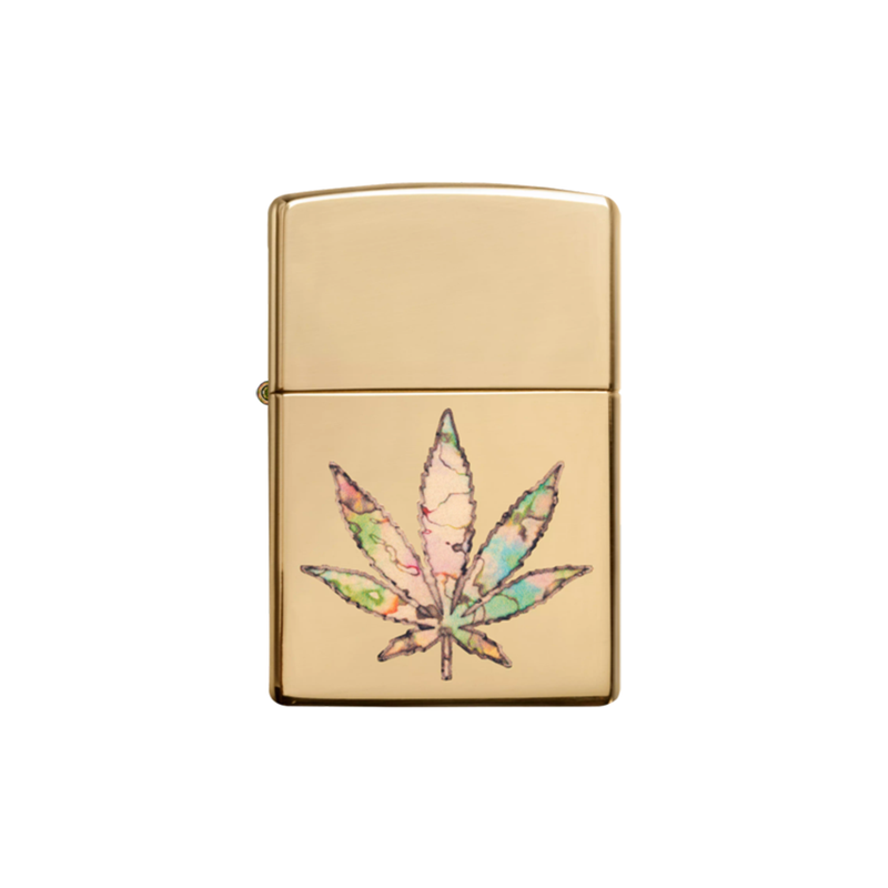 O Zippo 49240 Pot Leaf Fusion Design