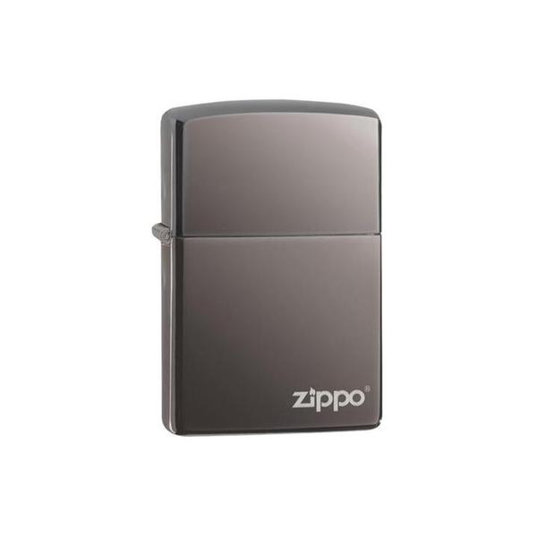 O Zippo 150ZL Black Ice® Zippo Logo