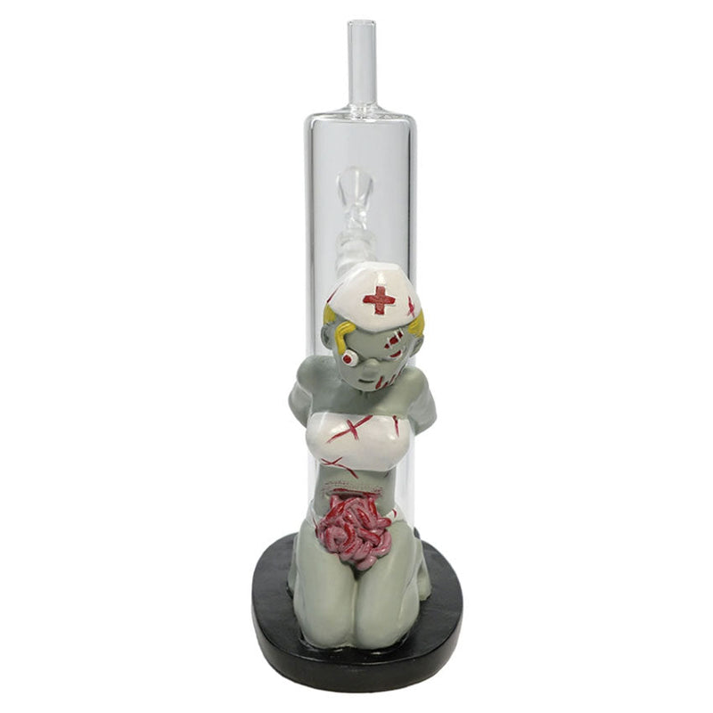 O 9'' Resin zombie nurse water pipe [H356]