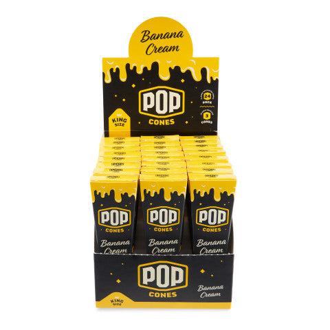 O Pop Cones | King Size 3pk Pre-Rolled Cones with Flavor Tip 24ct Disp