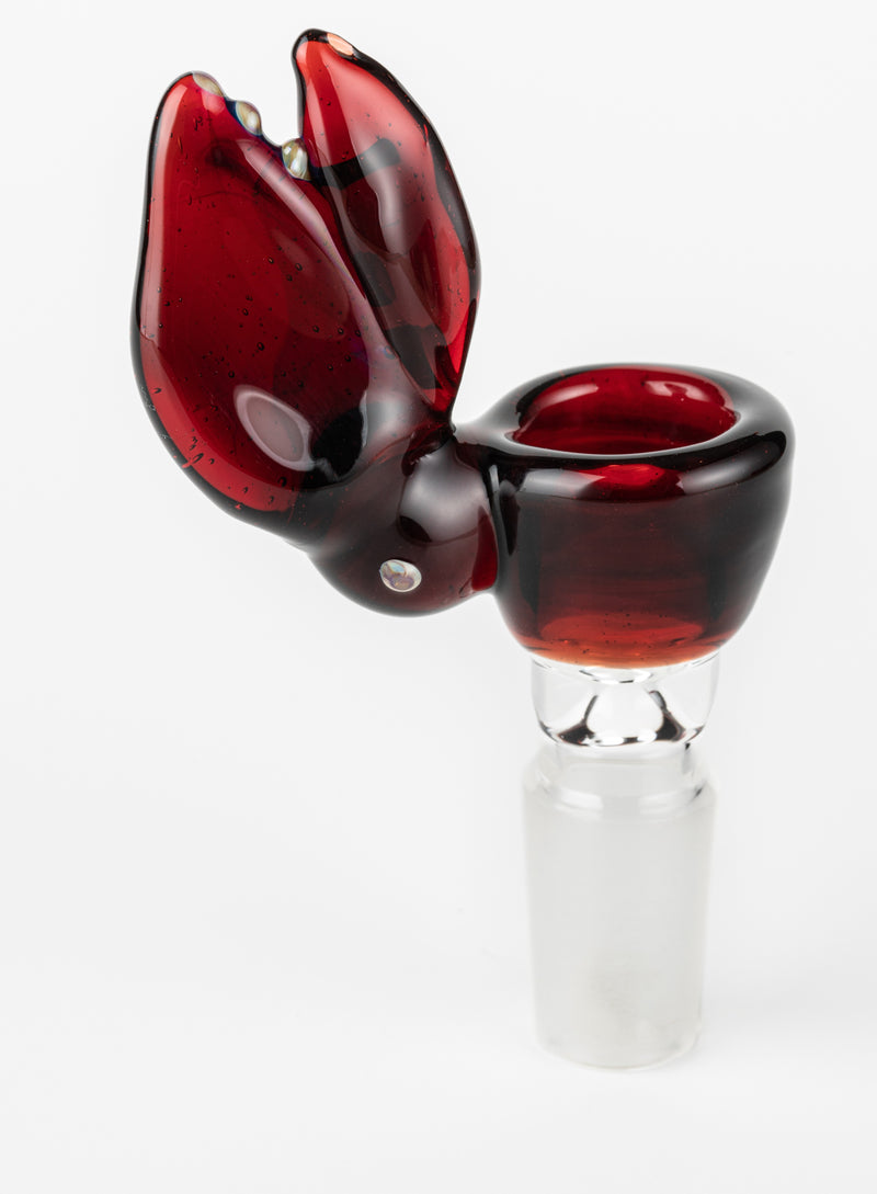 SC K008 14mm Lobster Claw Bowl by Kent's Glass Canadian artist