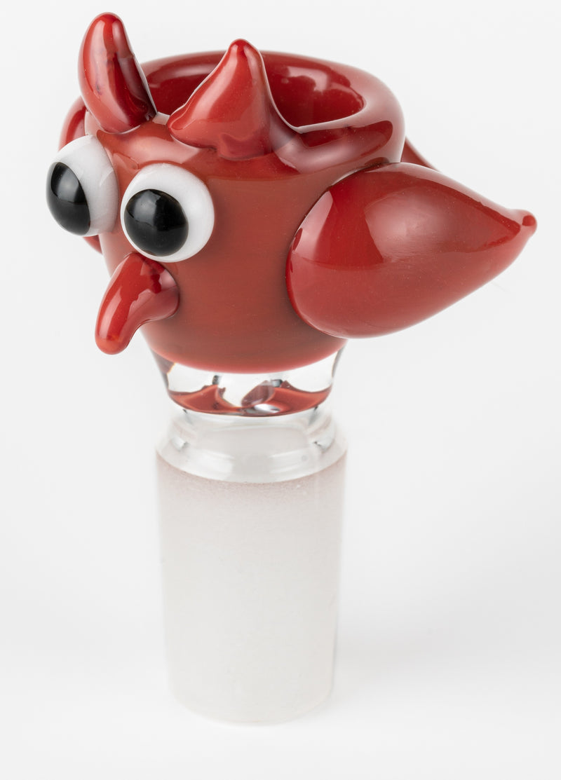 SC K014 14mm Owl Bowl by Kent's Glass Canadian artist