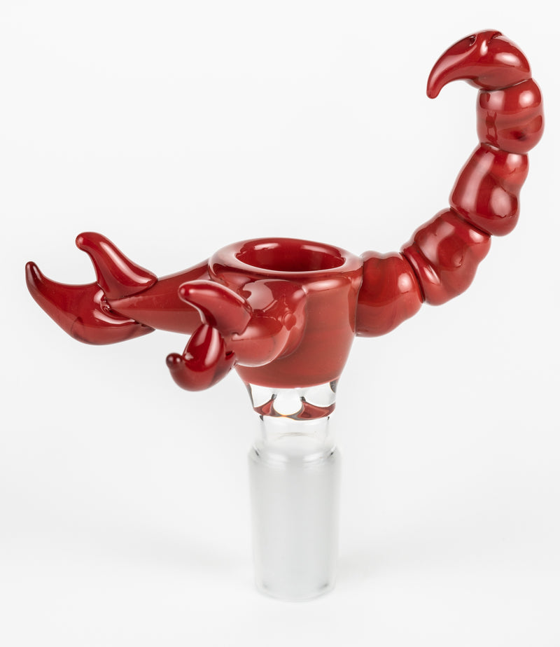 SC K032 14mm Scorpion with Claw bowl by Kent's Glass Canadian artist