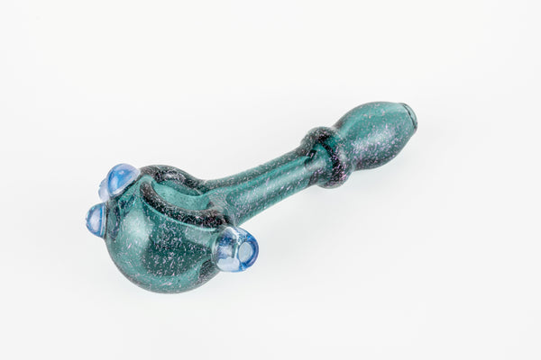 SC 2104 Dichroic 4 inch hand pipe Shine Glassworks Canadian glass