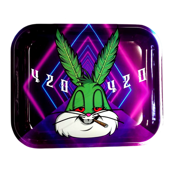 420 Buddy Metal Rolling Tray Large 14 x 11 Inch