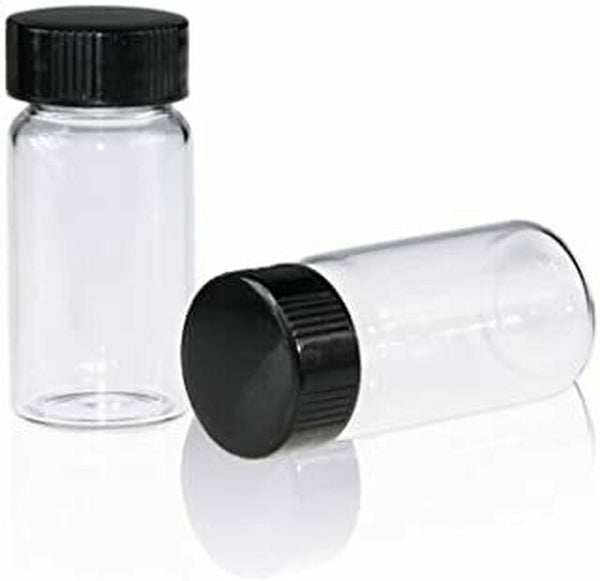 5ml Child Resistant Black Cap with Clear Glass Jar 480ct
