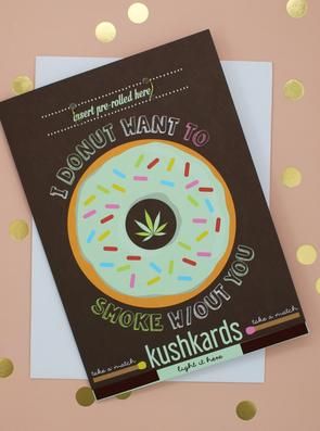SC KushKard Donut Birthday Card