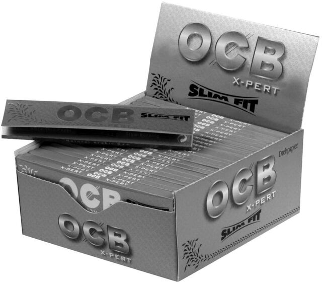 OCB X-Pert Silver Slim Fit Rolling Papers 50ct