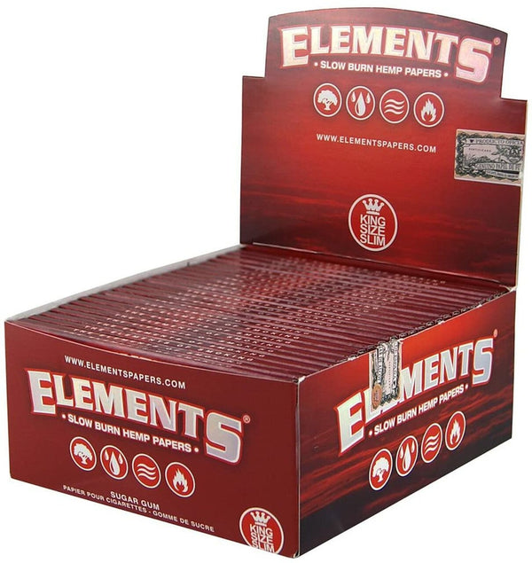 Elements Slow Burning King Size Rolling Papers 50ct