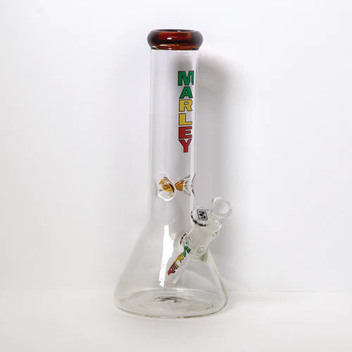 SC  818 12 Inch 5mm Marley Glass Beaker Bong mixed colours