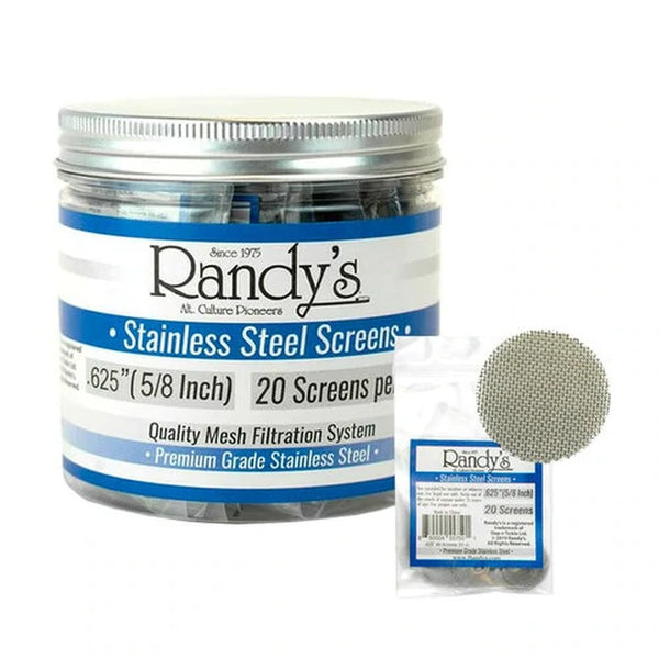 SC Randy's .625" Stainless Steel Screen Jar - 20ct