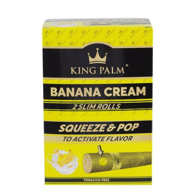 King Palm 2 Slim Rolls Banana Cream 20ct