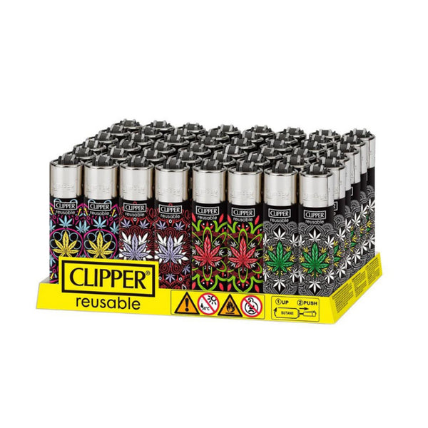 Clipper High Mandalas Lighters - 48ct