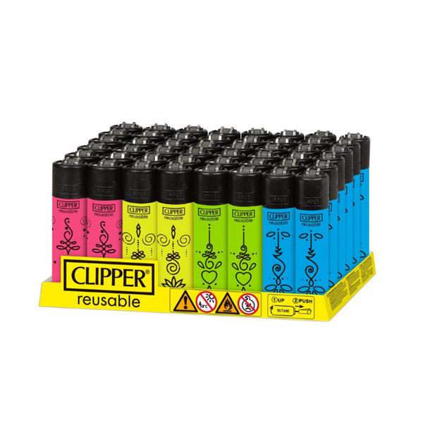 Clipper Classic Tattoo Lighters- 48ct