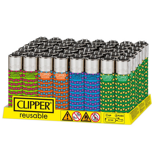 Clipper Triangles Lighters - 48ct