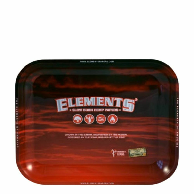 Elements Red Tray S Elements Metal Rolling Tray Small 7 x 5.5 Inch