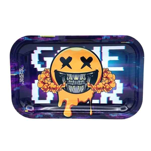 Game Over Metal Rolling Tray Medium 10.8 x 7.8 Inch